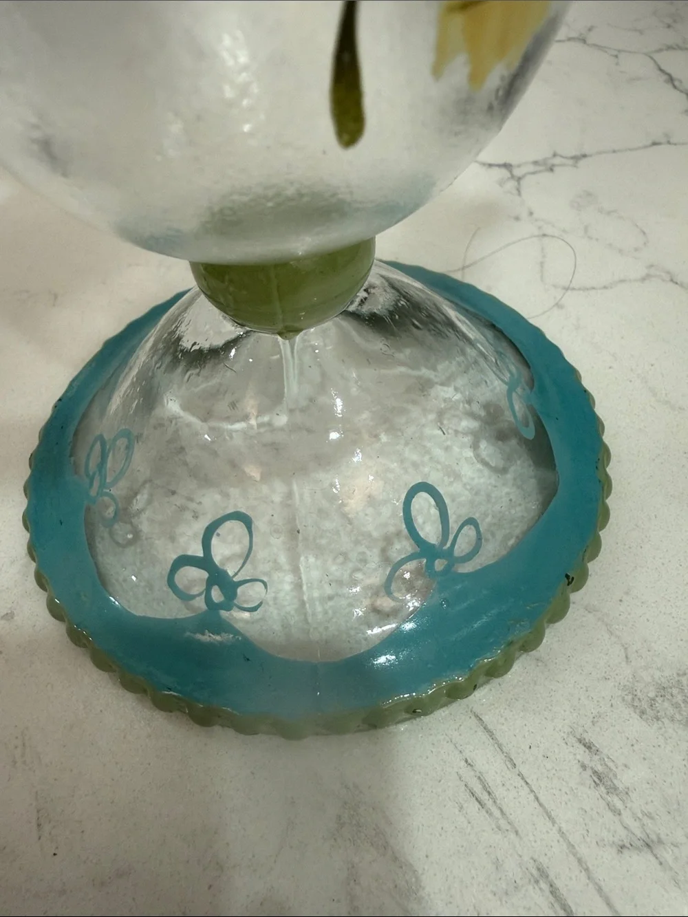 Vintage Fenton Blank Charleton Style Floral Fluted Vase